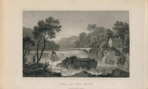 Antique Engraving Print, Fall of the Teify, Cardiganshire, 1831