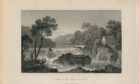 Antique Engraving Print, Fall of the Teify, Cardiganshire, 1831