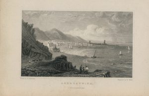 Antique Engraving Print, Aberystwith, Cardiganshire, 1831