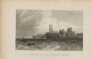 Antique Engraving Print, Kilgerran Castle, Pembrokeshire, 1831
