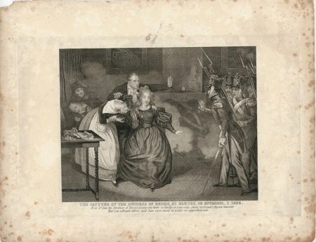 Rare Antique Engraving Print, The Capture of the Duchess of Berry, 1852