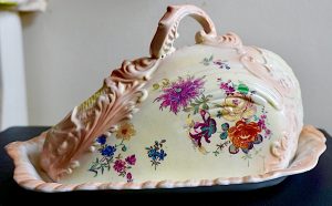 Antique Cheese Dish, Stoke-on-Trent Staffordshire England, 1891