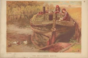 Vintage Print, The Providence Barge, 1890 ca.