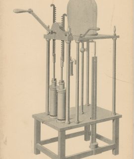 Lot 4 Antique Engraving Print, Air Pumps, 1880