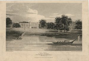 Antique Engraving Print, Sion House, Middlesex, 1806
