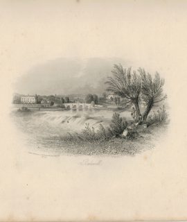 Antique Engraving Print, Bakewell, 1840