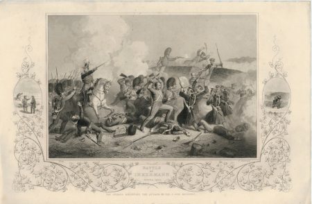 Antique Engraving Print, Battle of Inkermann, 1854