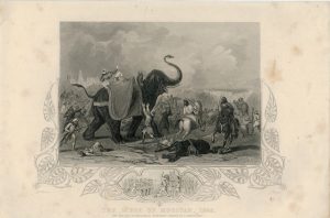 Antique Engraving Print, The siege of Mooltan, 1849