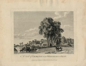 Antique Engraving Print, Charlton near Woolwich in Kent, 1775