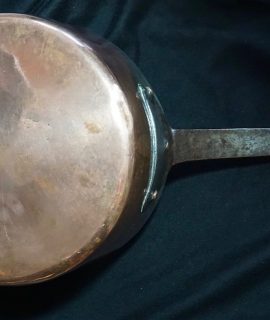 Antique victorian copper pan
