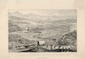 Antique Engraving Print, Passage of the Troops, 1848