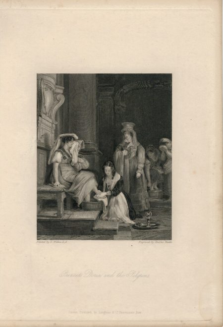 Antique Engraving Print, Princess Doria, 1836