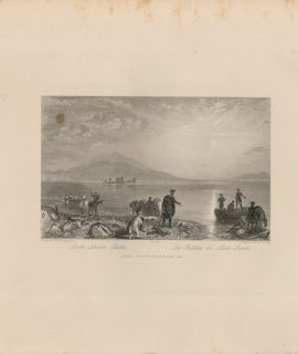 Antique Engraving Print, Loch Seven Castle, 1844