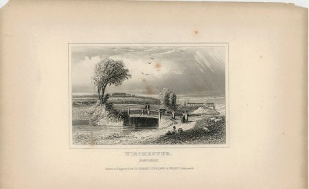 Antique Engraving Print, Winchester, 1840 ca.