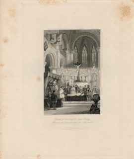Antique Engraving Print, The Ordeal of Touch, 1840