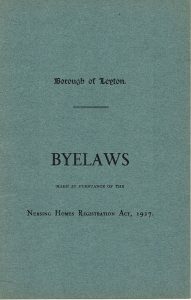 Borough of Leyton, Byelaws, 1927