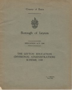 County of Essex, Borough of Leyton, Educational Act, 1945