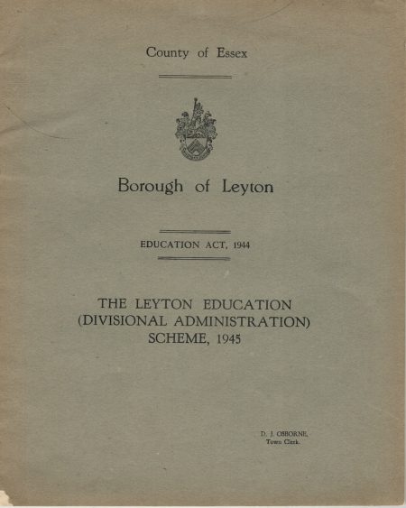 County of Essex, Borough of Leyton, Educational Act, 1945