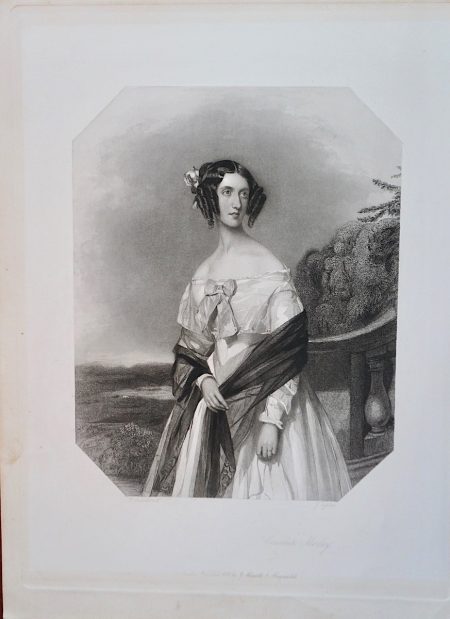 Rare Antique Engraving Print, Countess Morley 1815