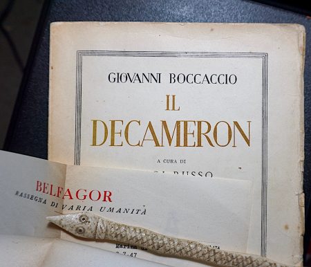 G. Boccaccio, Il Decamerone, (with autograph letter signed by L. Russo), 1944