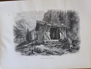 Antique Print, Heiligen Drei Brunnen, 1870