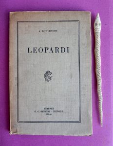 A. Borlenghi, Leopardi, Firenze, Sansoni, 1938