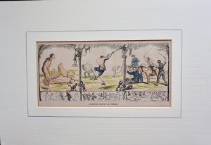 Rare Antique Engraving Print, Athletic Sports at Oxford, 1870