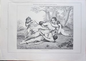 Antique Print, The Young Mother, 1873