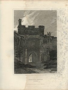 Antique Engraving Print, Carlisle Castle, Cumberland, 1813