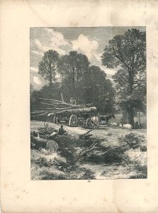Antique Print, Landscape, 1871