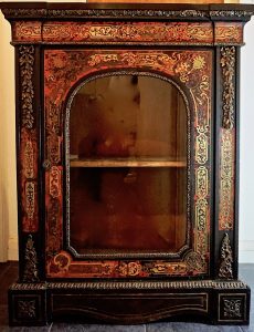 Antique French Boulle Tortoisheshell Cabinet, Louis XVI Style
