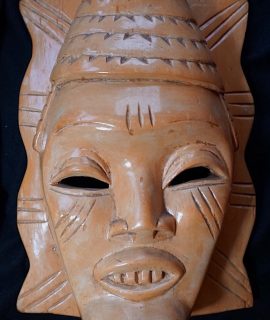 Vintage Chinese Wooden Mask, 1950 ca.