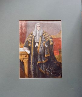 Antique Print, The Speaker of the House of Commons, 1857