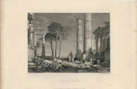 Antique Engraving Print, Byron's Dream, 1836