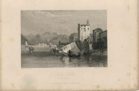 Rare Antique Engraving Print, Isola Bella, 1836
