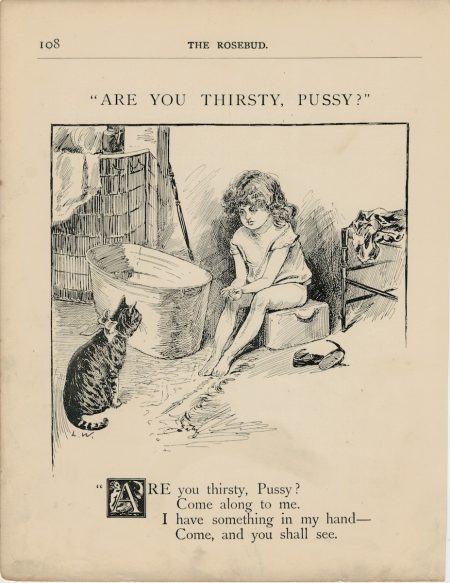 Vintage Print, Are You Thirsty... 1890