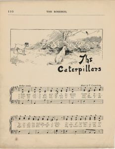 Vintage Print, The Caterpillars; Skipping, 1890