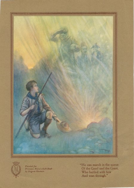 Vintage Print, Boy Scout Gift, by Eugene Hastain, 1914