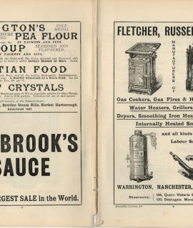 Vintage advertising pages, Fletcher, Russel & Co..., 1903
