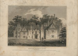 Antique Engraving Print, Compton Winyate House, 1808