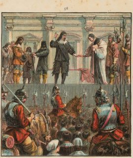 Vintage Print, "The Great Plague of 1665", 1890
