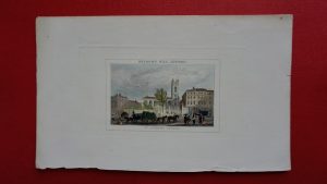 Antique Engraving Print, St. Andrew's Church, 1850