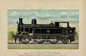 Vintage Print, Taff Vale Railway Locomotive, 1901