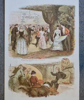 Antique print from The Illustrated London News, Christmas Number, 1884