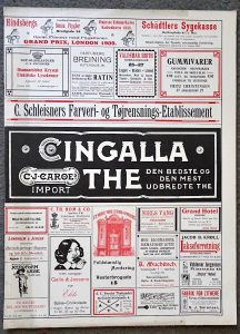 Vintage Advertising Print, Cingalla The, Gummivarer... 1911