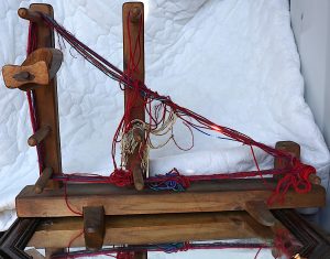 Rare Handmade Antique Rustic Wooden spinning-machine