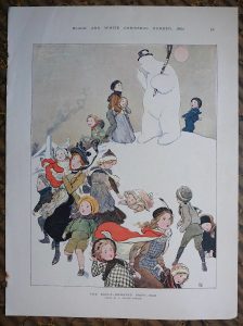 Vintage Print, The Badly-Behaved Snow-Man, 1901