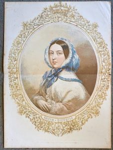 Antique Print, Queen Victoria, 1857