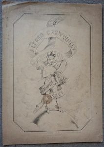 Vintage Print, Alfred Crowquill's, Grotesque, Christmas Pieces, 1844 ca.