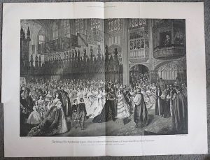 Antique Print, The Marriage of their Royal Highnesses the Prince of Wales..., 1888